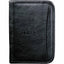 Junior Zippered Padfolio in Recycled Leather - Black - Front