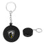 Keychain Stress Reliever Shaped Like a Hockey Puck - Hockey Puck Stress Reliever Keychain