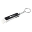 Keychain with Bottle Opener and Phone Stand - White with Black - Pad Print