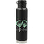 Klean Kanteen Eco Insulated Classic with Loop Cap, 20 oz - Black - Front