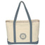 Large Starboard Recycled Cotton Canvas Tote Bag, 24 oz Embroidery - Silk Screen
