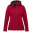 Lefroy Recycled Softshell Jacket with Hood for Women Laser Engraving - Vintage Red - Front