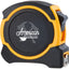 Locking Tape Measure in Recycled ABS, 25 ft - Black/Yellow - Front