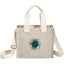 London Small Recycled Crossbody Tote - Natural - Front