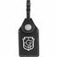 Luggage Tag with AirTag Holder in Recycled PU - Black - Front