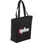 Maine Zippered Cotton Canvas Tote, 8 oz Full Color - Black - Photo