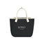 Market Street Tapered Canvas Carryall with Wristlet Pouch Embroidery - Black - View 1