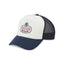 Merrimack Hat Co. Bronx Foam Front Trucker Cap Embroidery - Navy/White - View 1