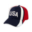 Merrimack Hat Co. Patriot Red White and Blue Cap Transfer - Red/White/Blue - View 1