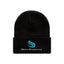 Merrimack Hat Co. Wide Cuff Knit Beanie Embroidery - Black - View 1
