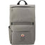 Merritt Recycled Computer Backpack with Flap Pocket, 15 Inch Embroidery - Charcoal - Front