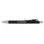 Metallic Gel Pen in Recycled Aluminum Laser Engraving - Black - Left Side