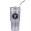 Mia Recycled Acrylic Tumbler with Swivel Lid, 24 oz - Clear - Front