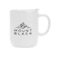 Michigan Ceramic Mug, 14 oz Laser Engraving - White - Silk Screen