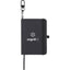 Mini Clip-On Notebook with Recycled Cover, 3 x 4 Inches - Black - Front