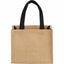 Mini Jute Gift Bag - Black - Front