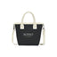 Mini Market Street Canvas Crossbody Tote Transfer - Black - View 1