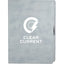 Morano Marbled Refillable Journal, 7 x 10 Inches - Gray - Front