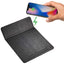 Mouse Pad with 15W Wireless Charger Debossing - Black - Front