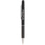 Nadine Soft Touch Gel Pen with Stylus, Recycled Aluminum Full Color - Black - Front