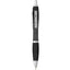 Nash Retractable Ballpoint Pen with Soft Grip - Black - Front