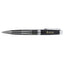Newton Gel Rollerball Pen in Recycled Brass, Blue Ink - Black - Left Side