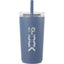 Nina Leakproof Vacuum Tumbler with Straw, 18 oz Laser Engraving - Midnight Blue - Front