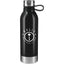 Perth Stainless Steel Sports Bottle with Soft Loop, 25 oz - Black - Front