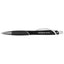 Pivot Gel Pen with Rubber Grip in Recycled Plastic - Black - Left Side
