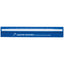 Plastic Ruler with Magnifying Glass, 12 Inch - Blue - Pad Print