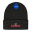 Polylana Cuffed Beanie in Knit - Black - Embroidery