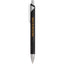Pressley Gel Pen with Comfort Grip in Recycled Aluminum - Black - Front