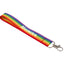 Rainbow Wrist Lanyard in Recycled Polyester - Rainbow - Front