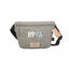 Recycled Fanny Pack with Lash Tab - Gray - Front