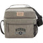 Recycled Lunch Cooler with Lash Tab, 9 Cans Embroidery - Gray - Front