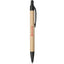 Recycled Paper Gel Pen with Black Accents Full Color - Natural - Left Side
