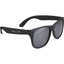 Retro Folding Sunglasses with UV 400 Lenses - Black - Front