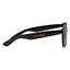 Rhodri Round Folding Sunglasses in Recycled PET - Black - Right Angle