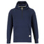 Roots73 Canmore Eco Quarter Zip Hoodie, Unisex Transfer - Indigo Blue - Front