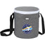 Round Recycled Cooler Bag for 9 Cans Full Color - Graphite - Front