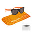 Rubberized Sunglasses with a Recycled Microfiber Pouch - Rubberized Sunglasses With rPET Microfiber Sunglass Pouch