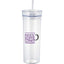 Sauron Clear Plastic Tumbler with Straw, 22 oz - Clear - Front