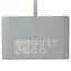 Set in Stone Limestone Desk Clock with Wireless Charger Laser Engraving - Gray - Front