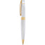 Sheaffer 300 Ballpoint Pen and Leather Pouch Gift Set - Silver - Front