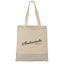 Silver Line Canvas Convention Tote, 6 oz Full Color - Natural - Front