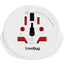 Skross Travel Adapter for Europe, 2 and 3 Pole - White - Front