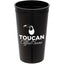 Smooth-Sided Plastic Stadium Cup, 32 oz - Black - Front