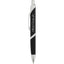 SoBe Triangular Ballpoint Pen with Chrome Trim - Black - Front