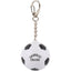 Soccer Ball Lip Balm Keychain with SPF 15 - White w Black Trim - Front