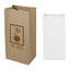 SOS Kraft Paper Bag, 6.12 x 12.43 Inches - 8# SOS Kraft Paper Bag – 6.12" x 12.43"